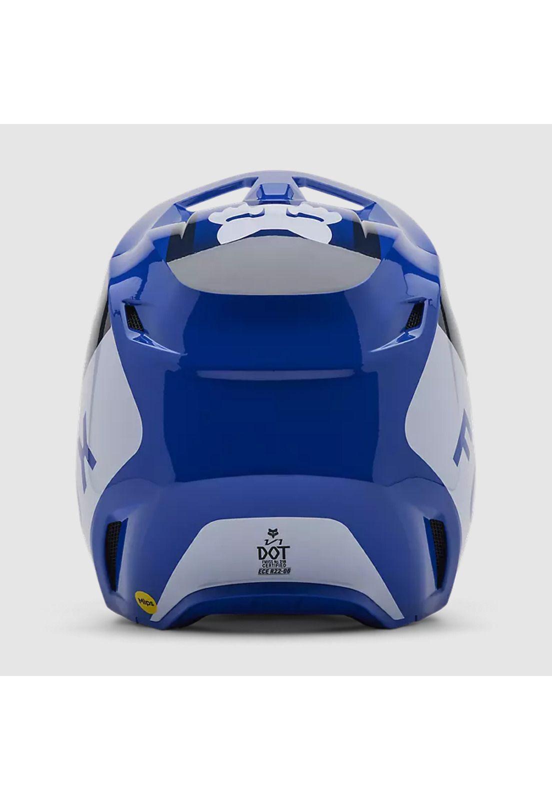 Casco Moto V1 Lean Azul Fox-4