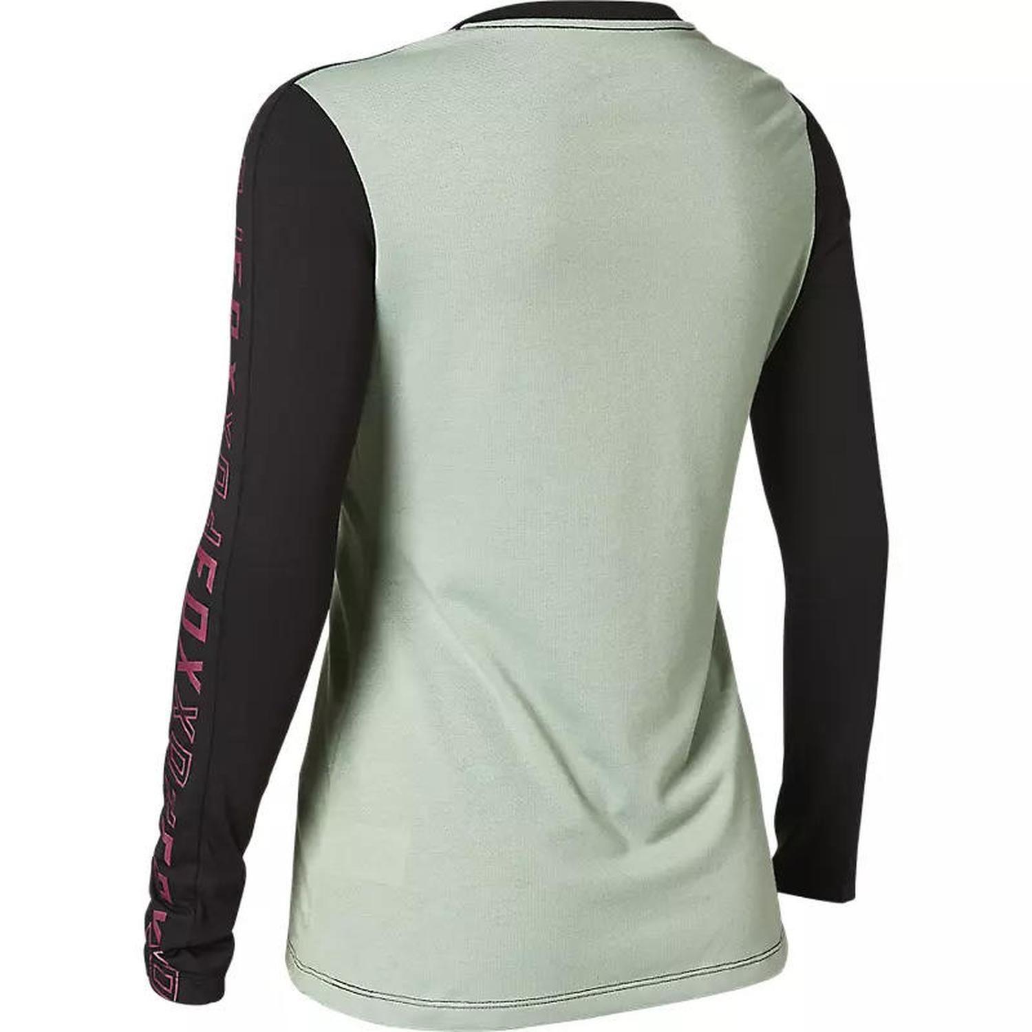 Polera Bicicleta Mujer Ranger Drirelease Manga Larga Gris Fox-2