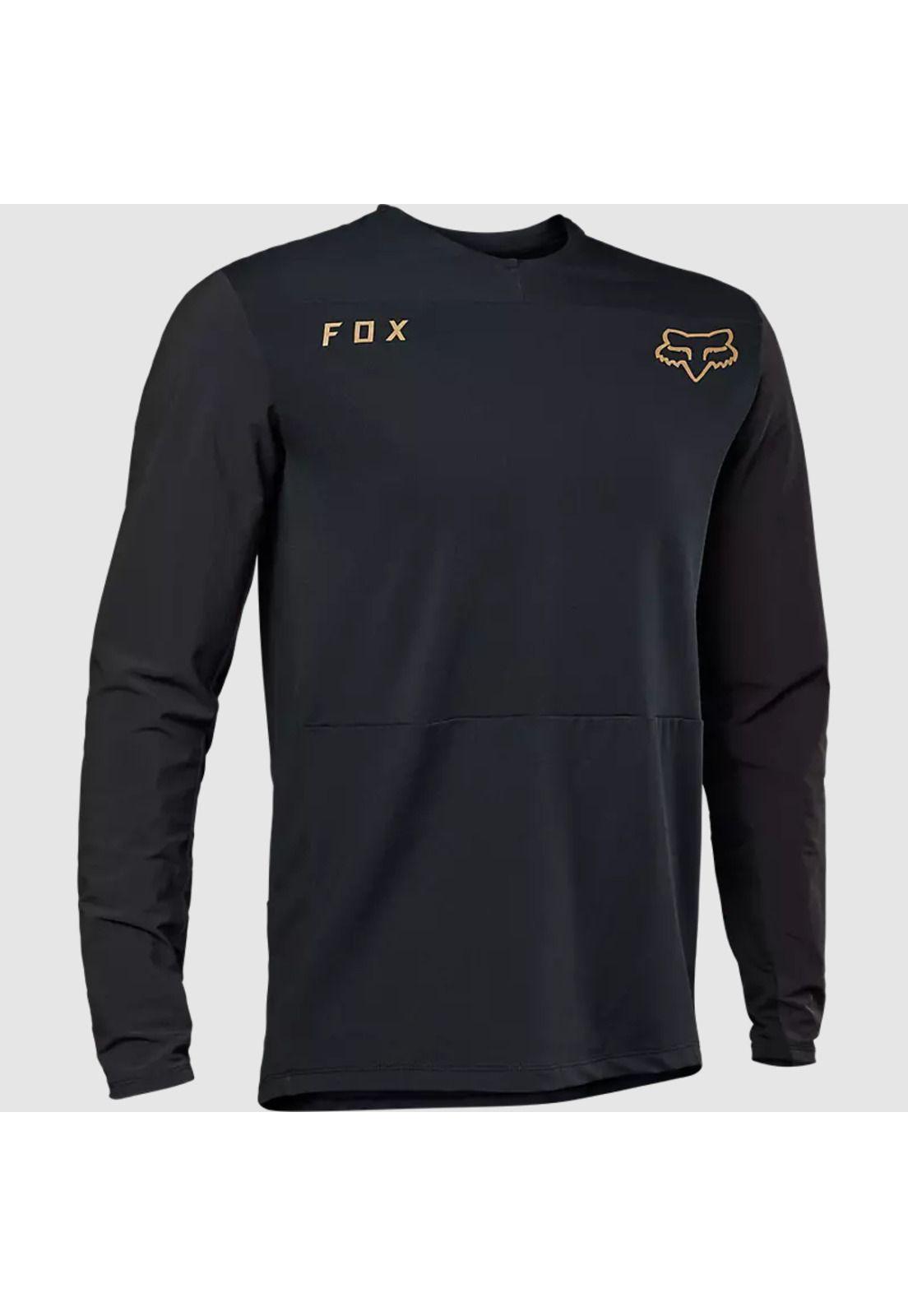 Polera Moto Defend Offroad Negro Fox-0