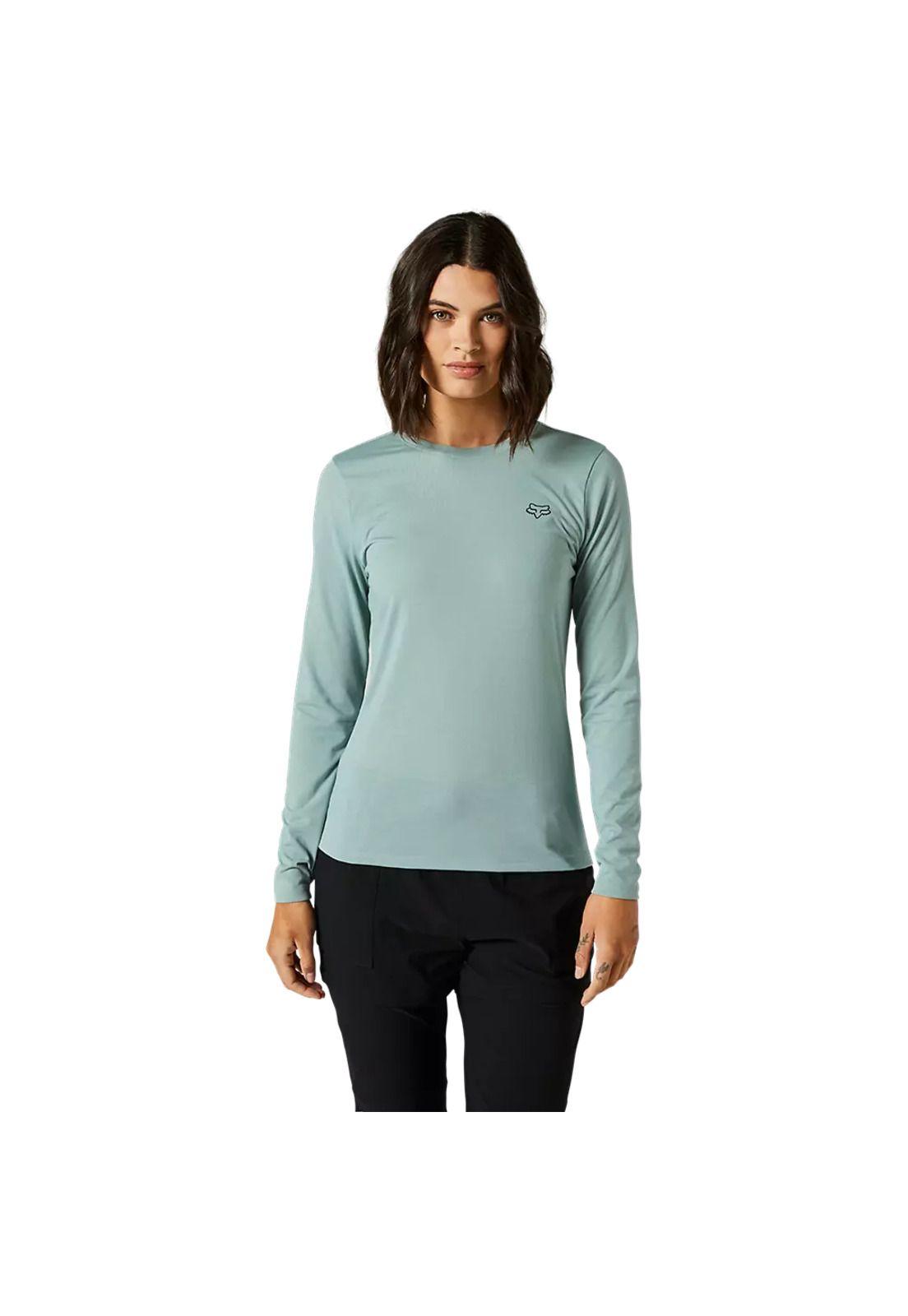 Polera Lifestyle Mujer Snipper Manga Larga Gris Fox-1