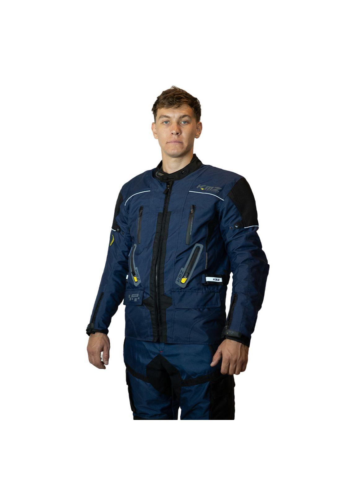Chaqueta Moto Calle Prime Nomad Azul Kmz-0