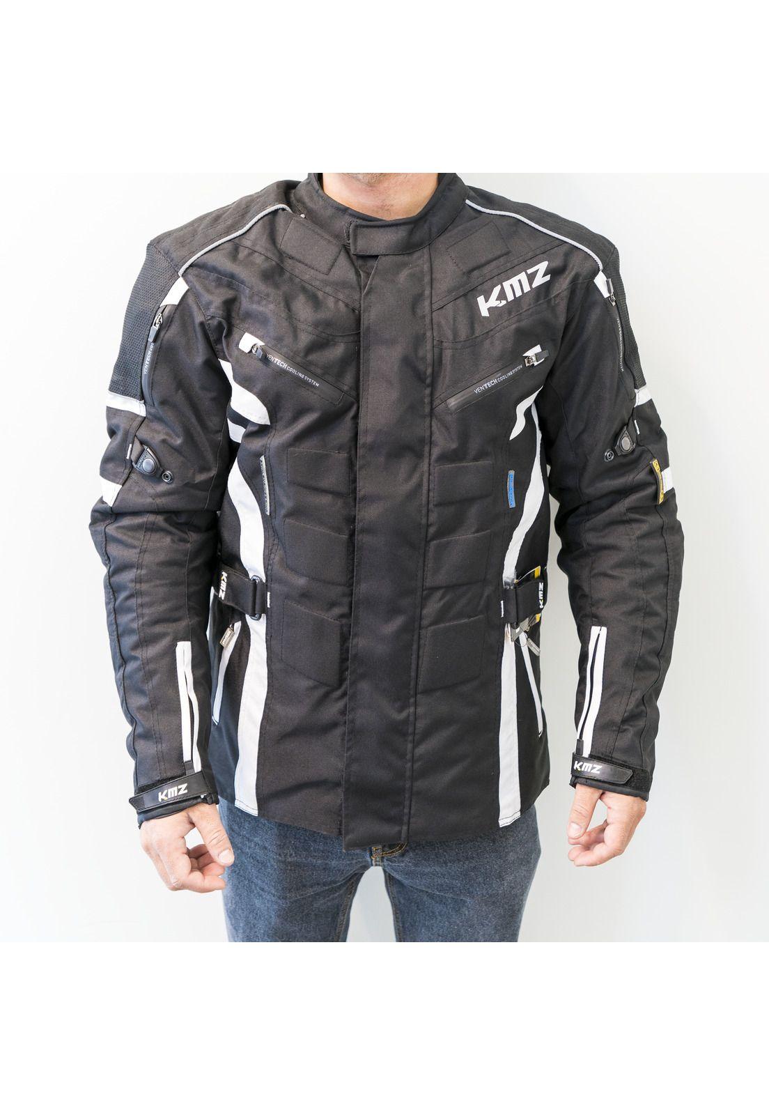 Chaqueta Moto Calle Oman Negro/Blanco KMZ-0