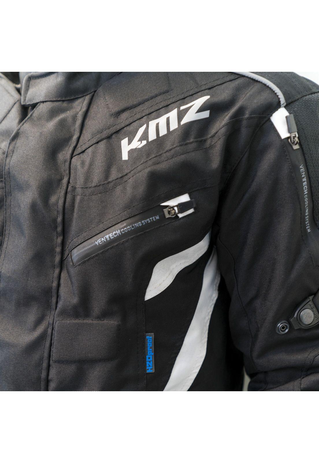 Chaqueta Moto Calle Oman Negro/Blanco KMZ-1