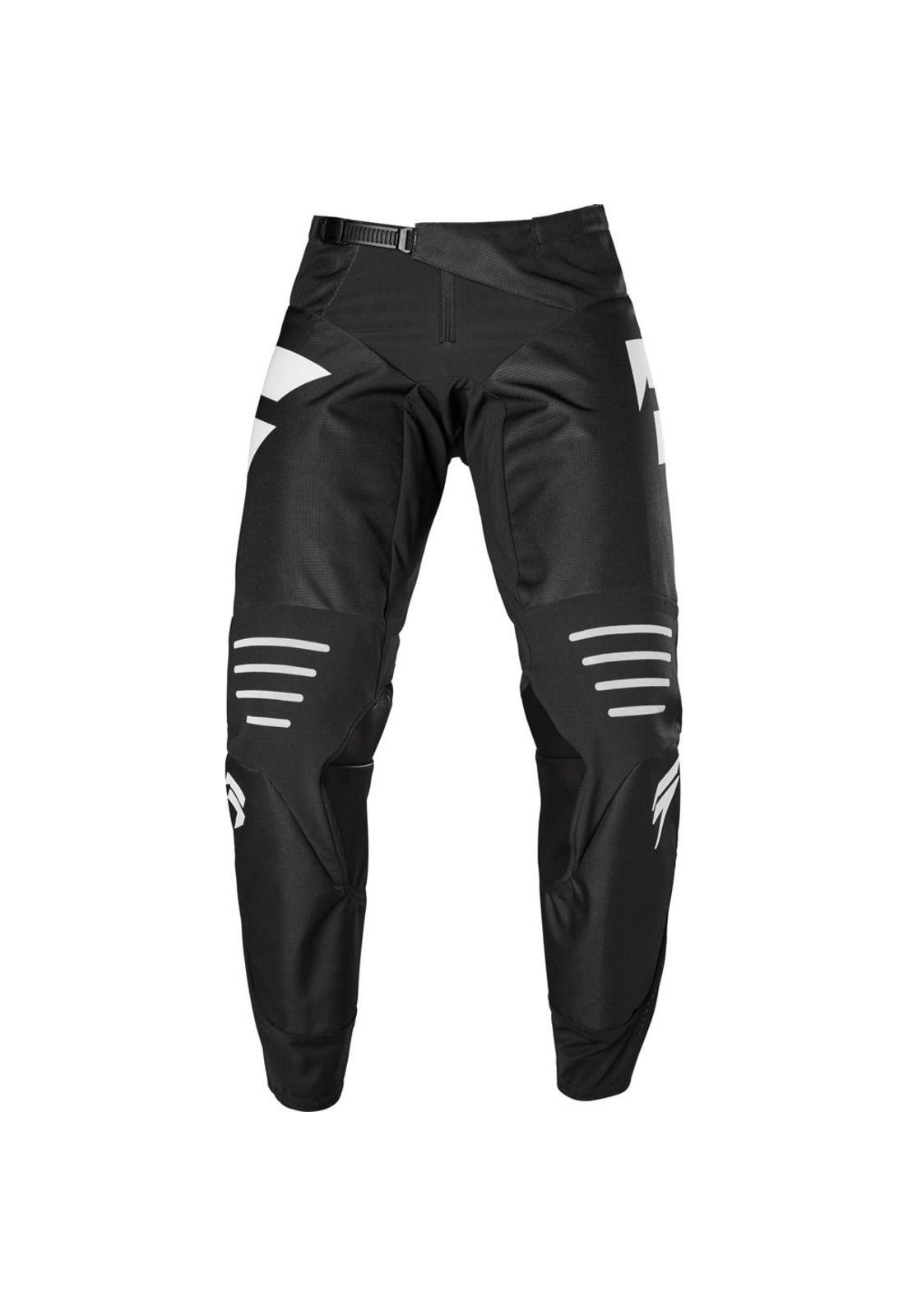 Pantalon Moto Black Label Race Negro/Blanco Shift-0