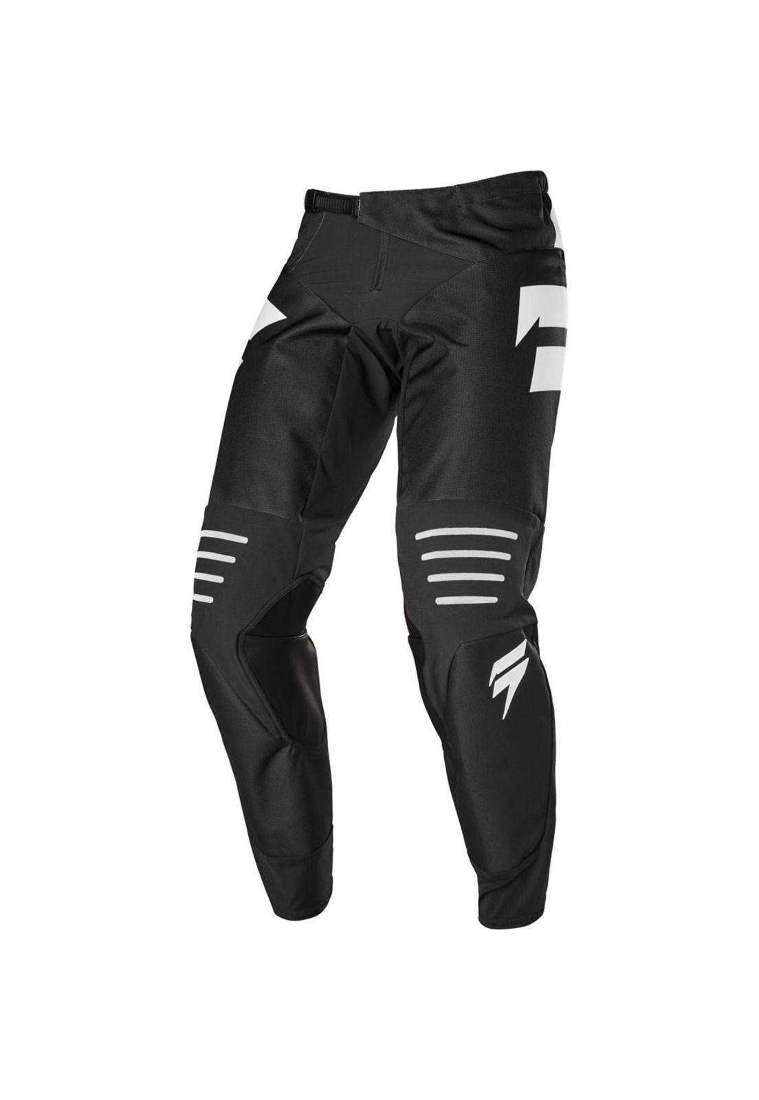 Pantalon Moto Black Label Race Negro/Blanco Shift-2