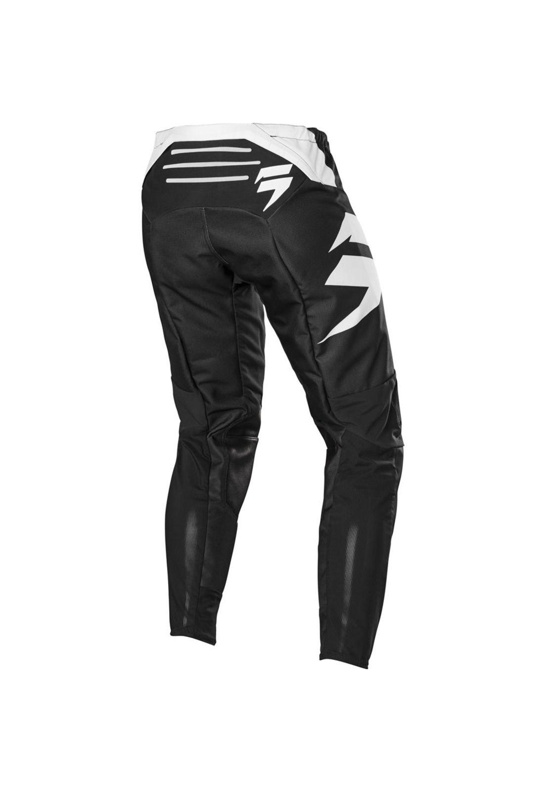 Pantalon Moto Black Label Race Negro/Blanco Shift-3