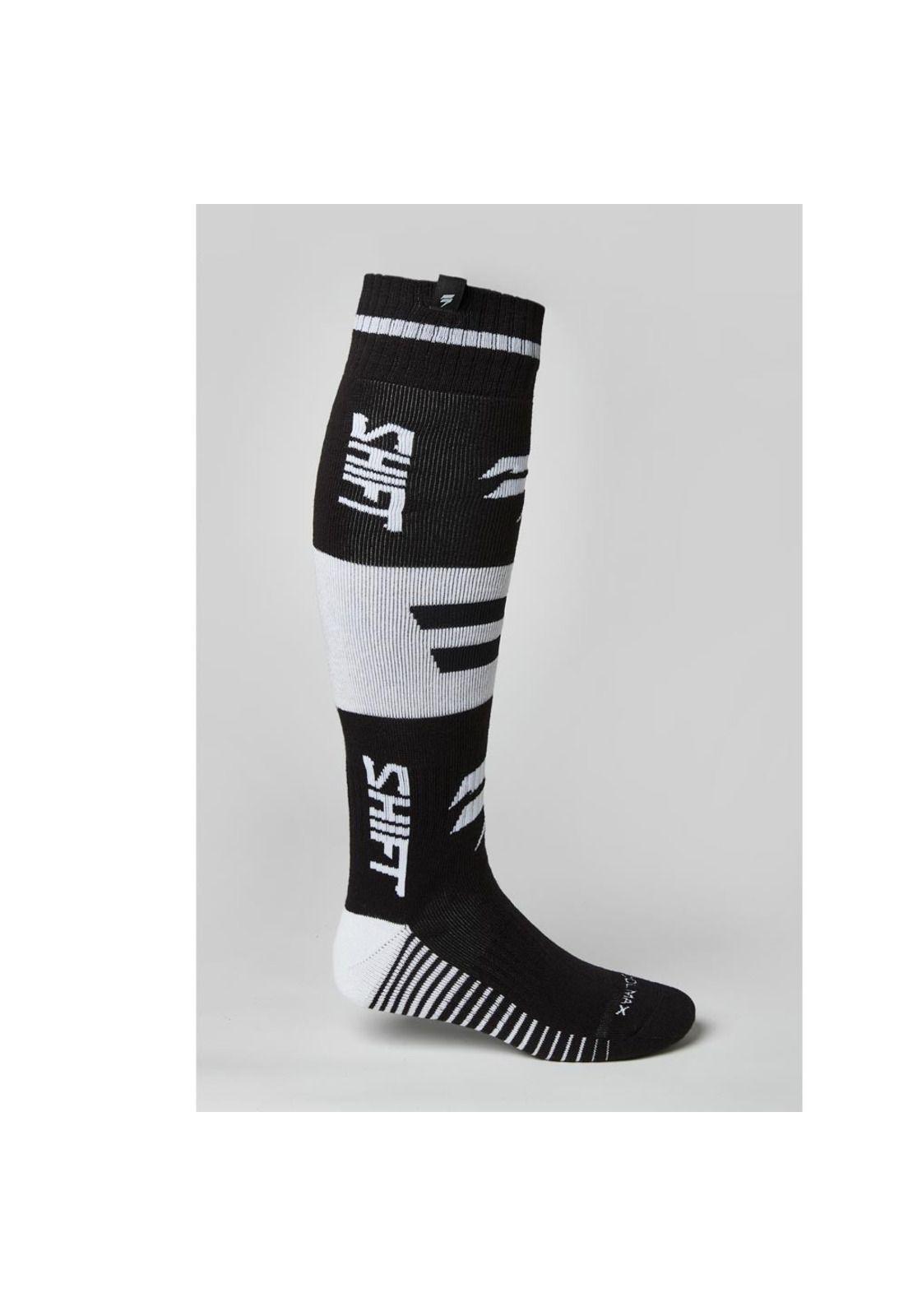 Calcetines Moto Black Label Kinkg Negro/Blanco Shift-0