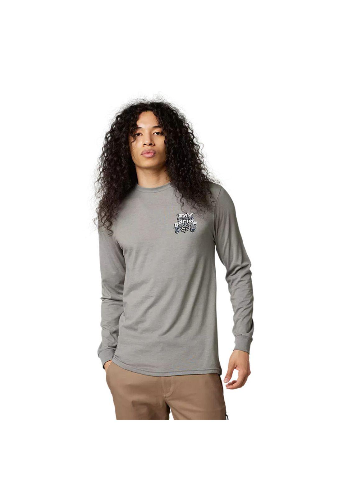 Polera Lifestyle Manga Larga Colel Gris Fox-0