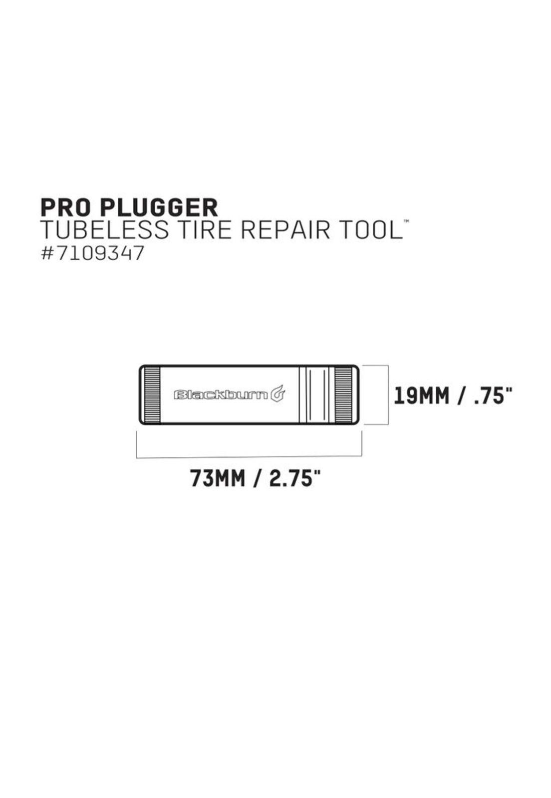 Kit Reparación Tubular Pro Plugger Negro/Dorado Blackburn-4