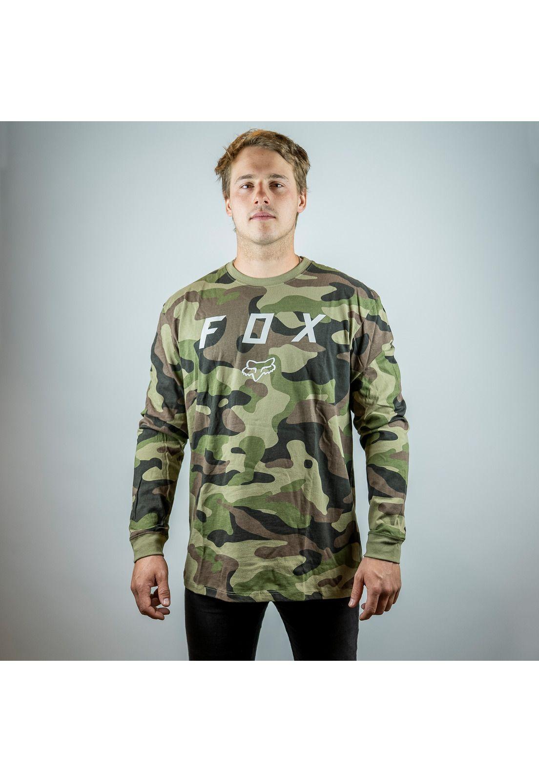 Polera Lifestyle Vznz Manga Larga Camo Fox-0