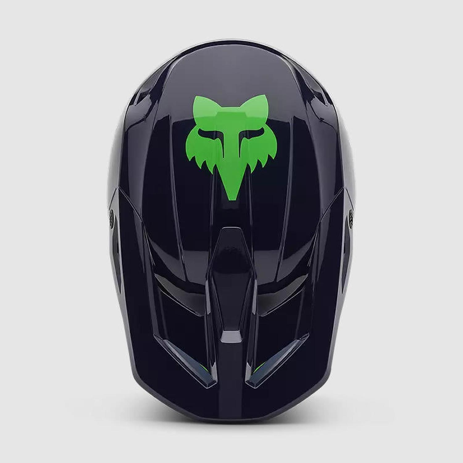 Casco Moto Niño V1 Taunt Azul Fox-3