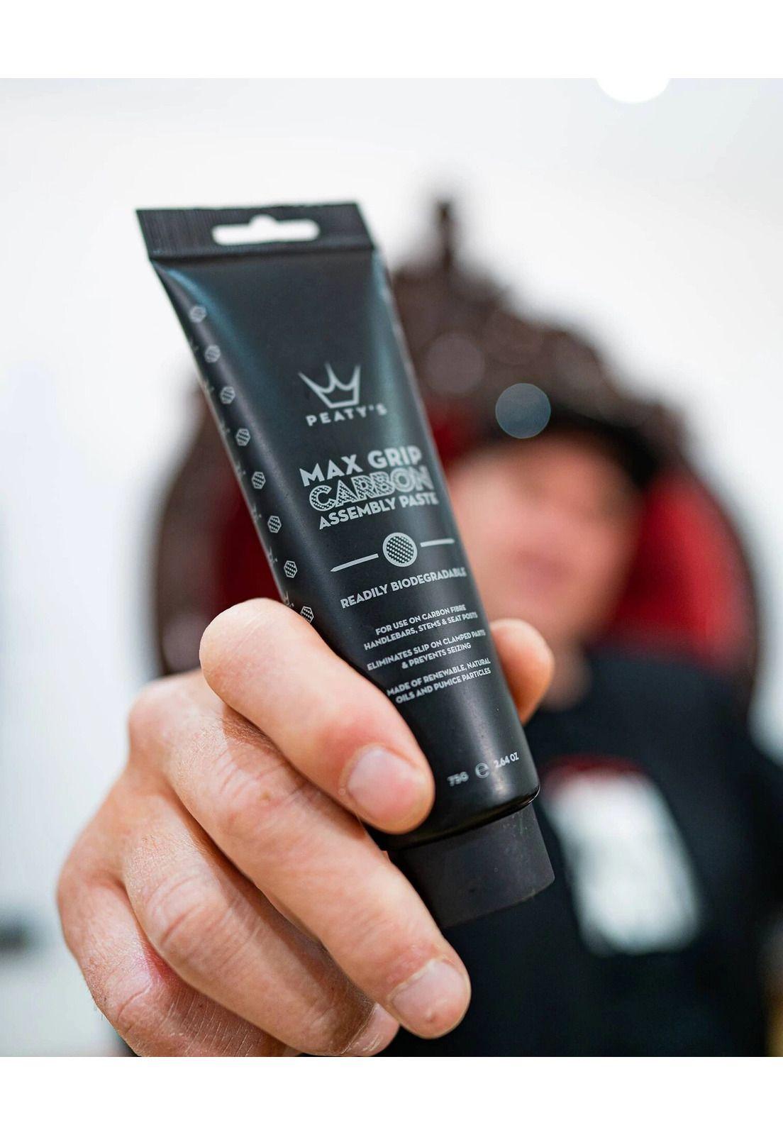 Pasta Ensamblaje Bicicleta Max Grip Carbón 75gr Peaty's-2