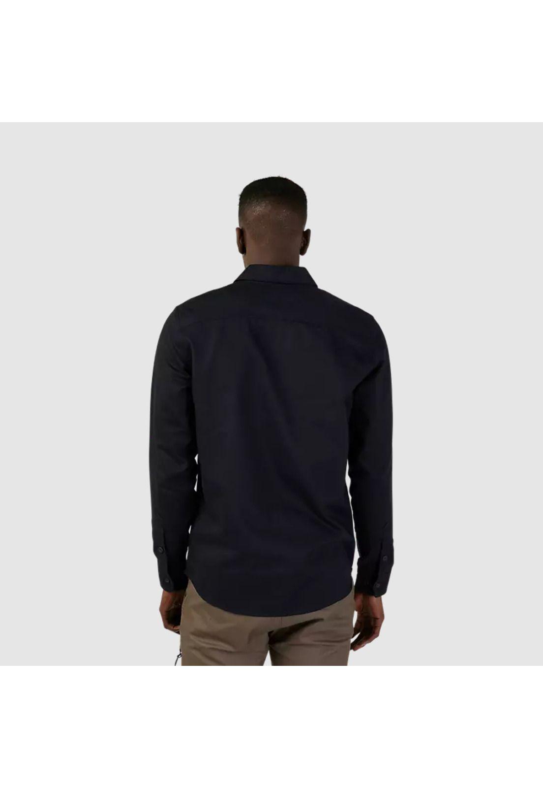 Camisa Lifestyle Level Up Woven Negro Fox-1