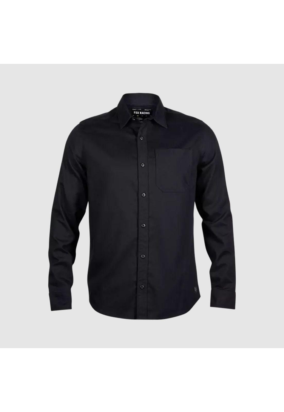 Camisa Lifestyle Level Up Woven Negro Fox-2