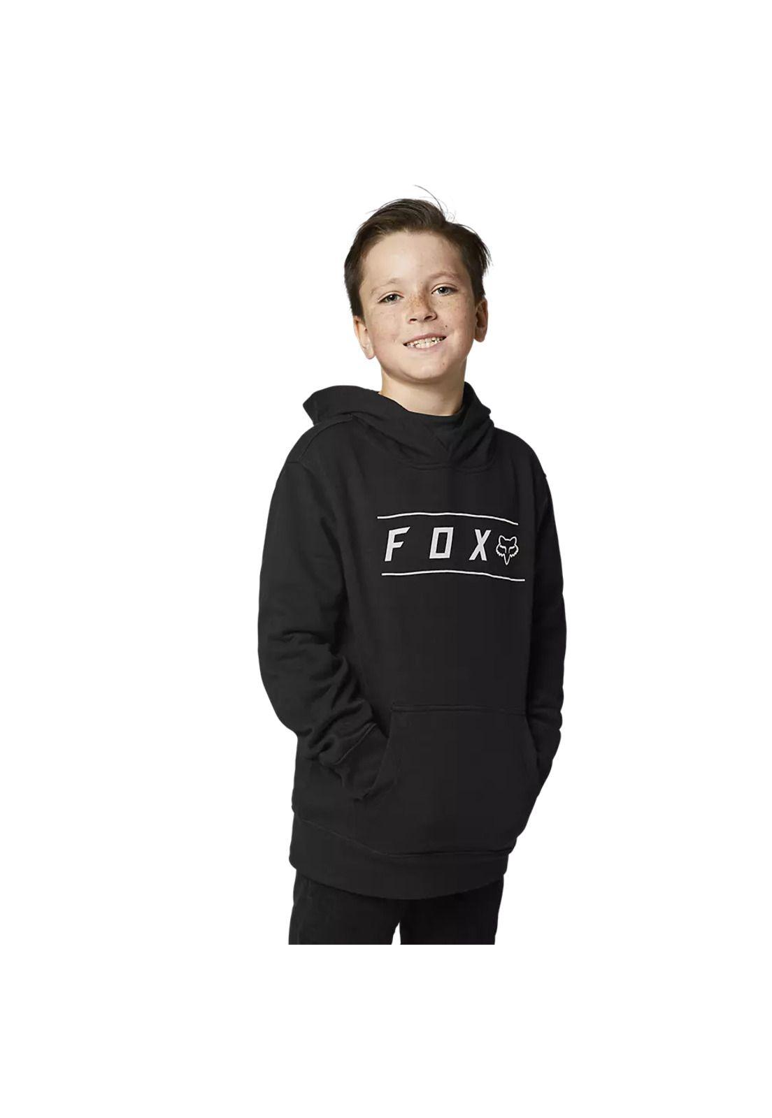 Poleron Lifestyle Niño Pinnacle Negro Fox-0