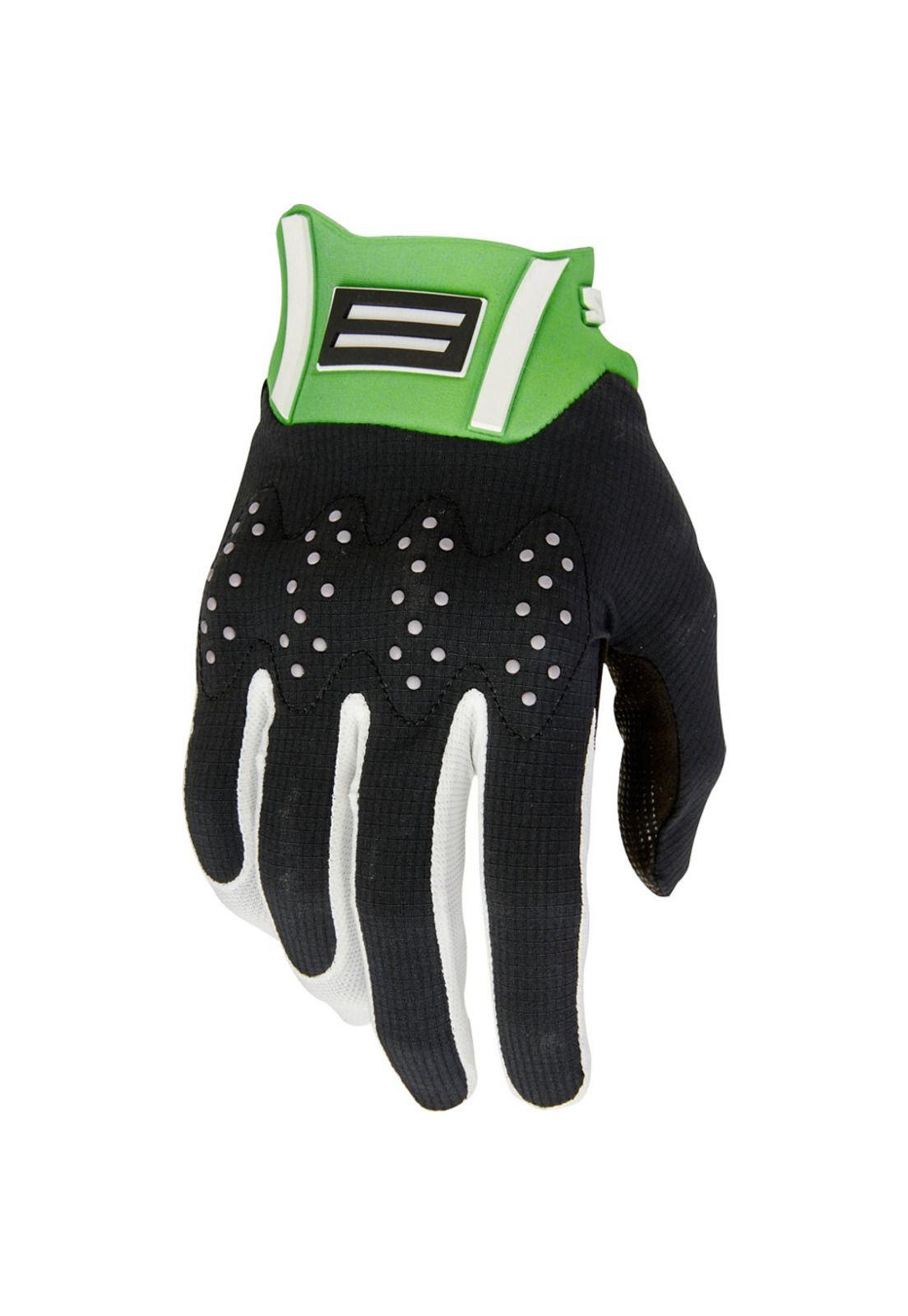 Guantes Moto Recon Archival Negro/Verde Shift-0