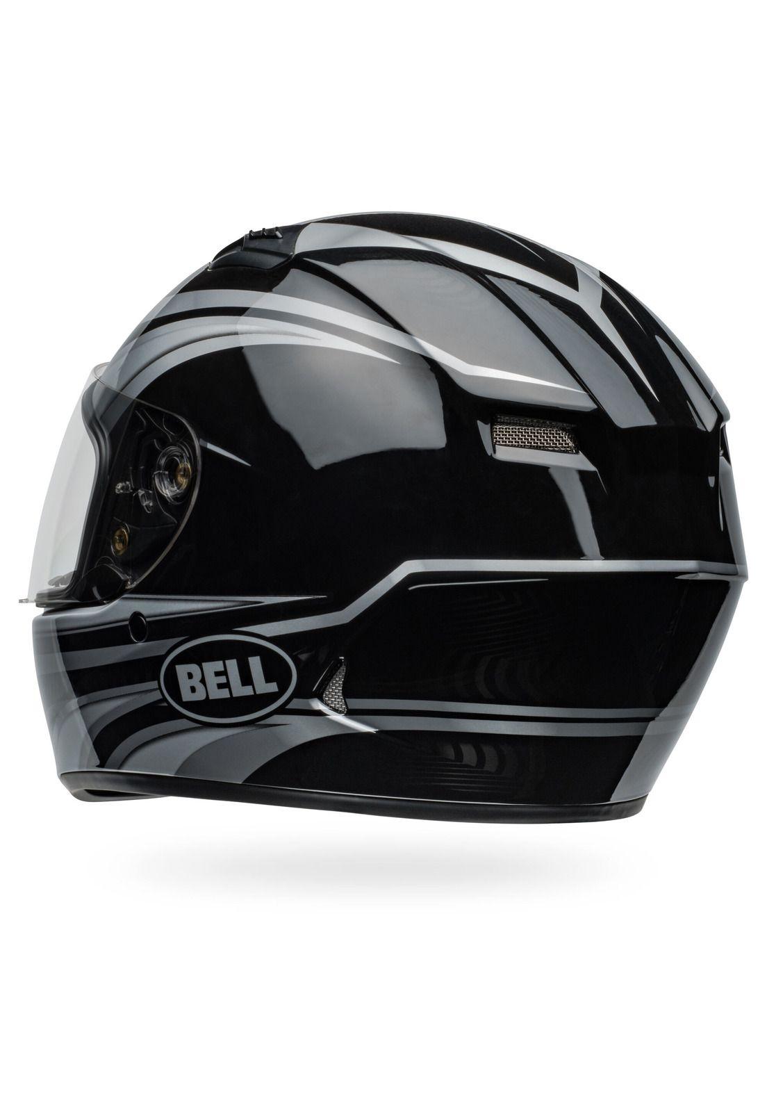 Casco Moto Calle Qualifier Negro Certificado QR Bell-5
