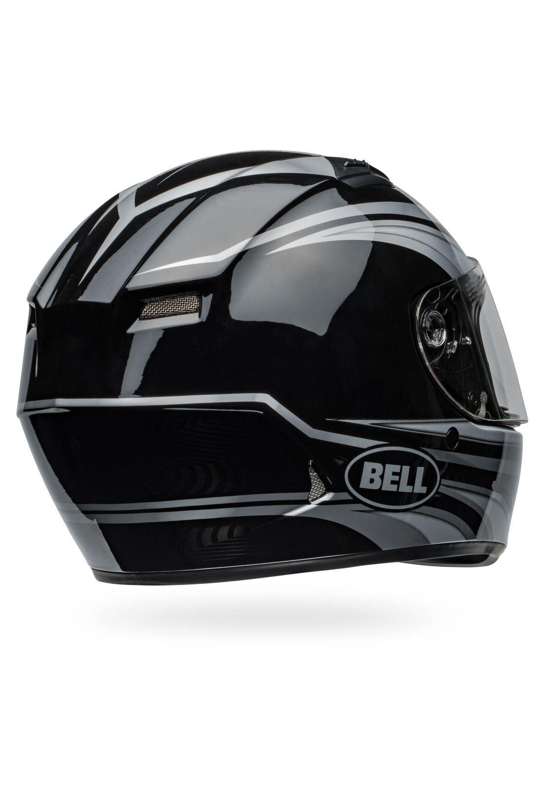 Casco Moto Calle Qualifier Negro Certificado QR Bell-7
