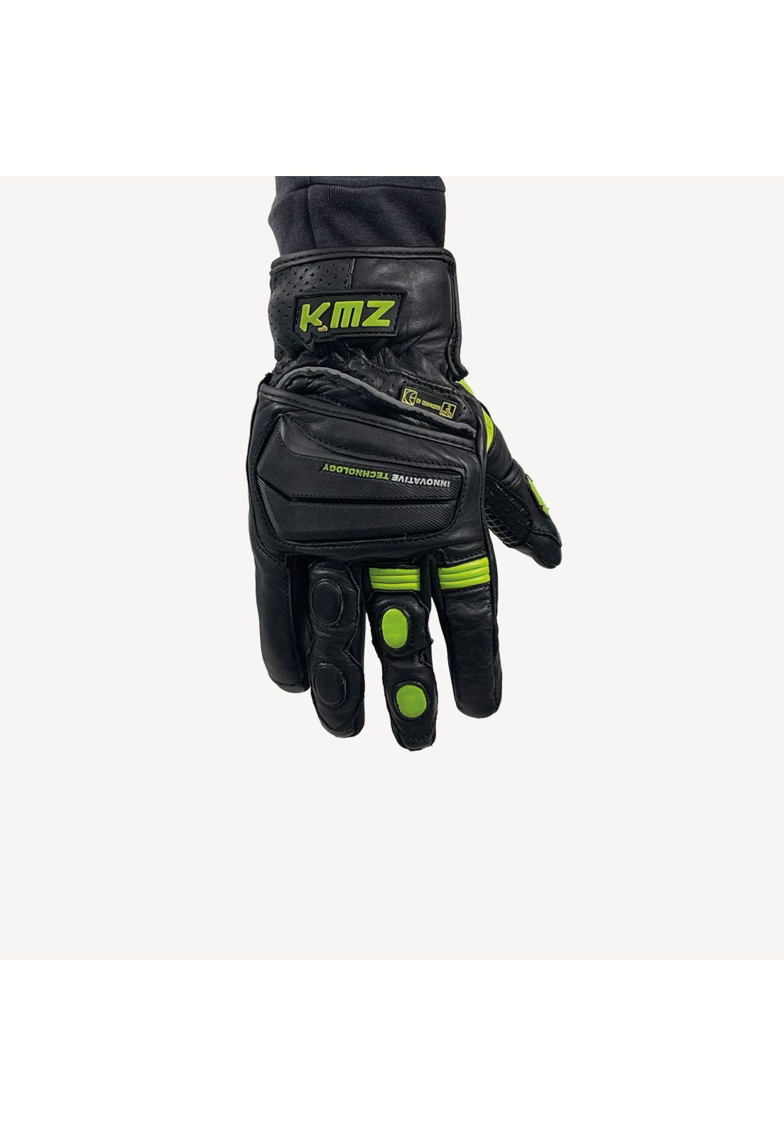Guantes Moto Calle Combo Negro/Amarillo KMZ-0