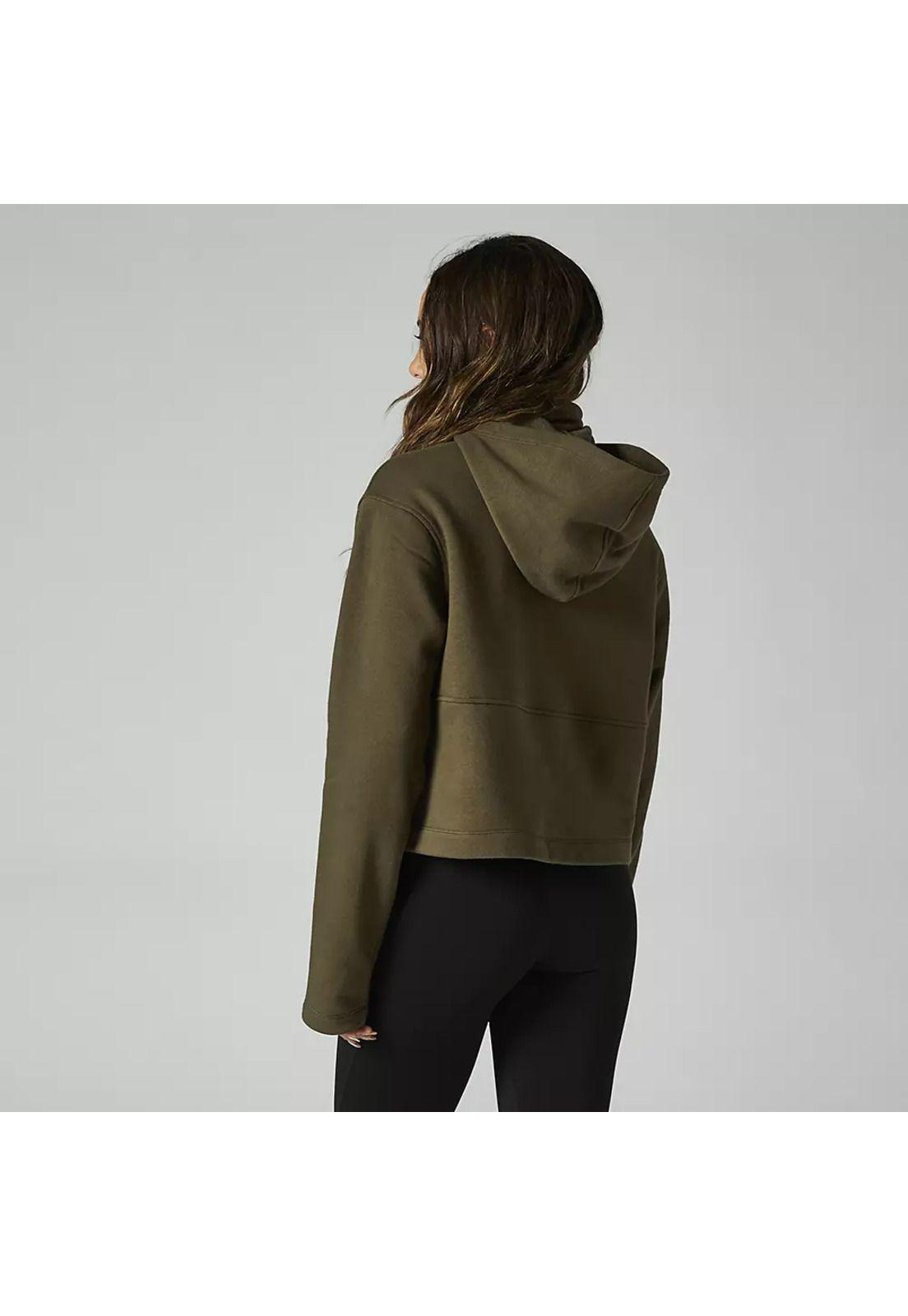 Poleron Lifestyle Mujer Calibrated DWR Verde Fox-1
