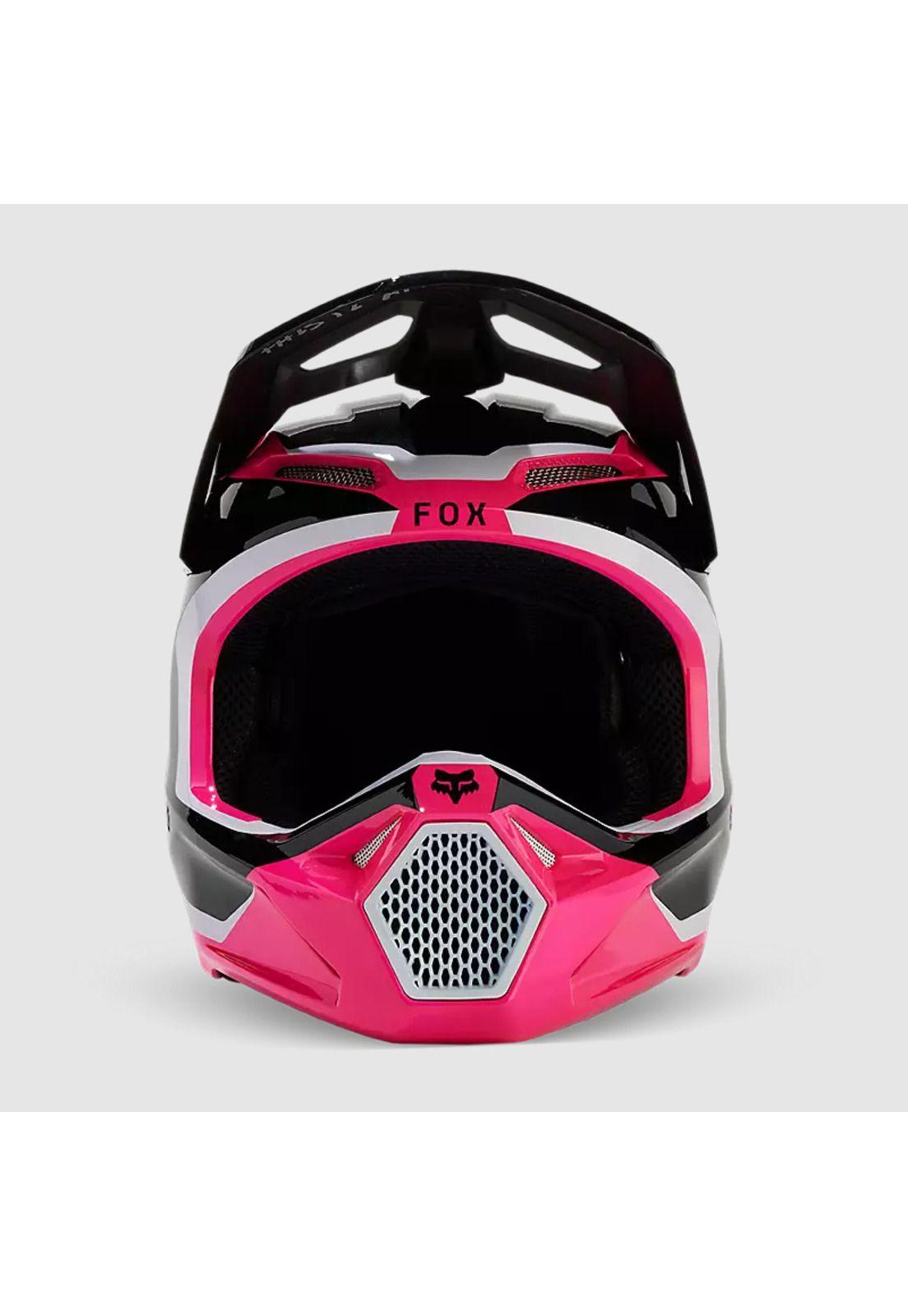 Casco Moto V1 Nitro Rosado Fox-2