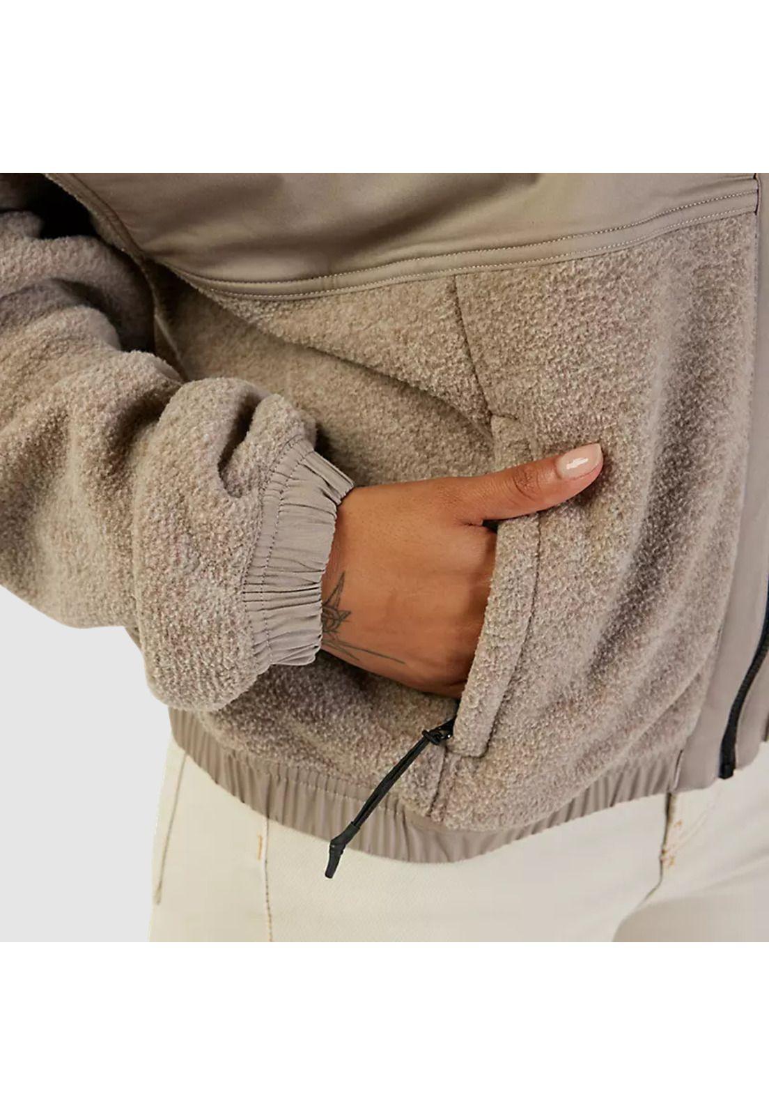 Chaqueta Lifestyle Mujer Survivalist Sherpa Beige Fox-4