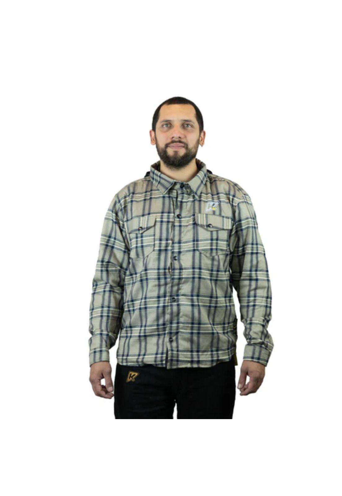 Chaqueta Moto Calle Men Flannel II Beige KMZ-0