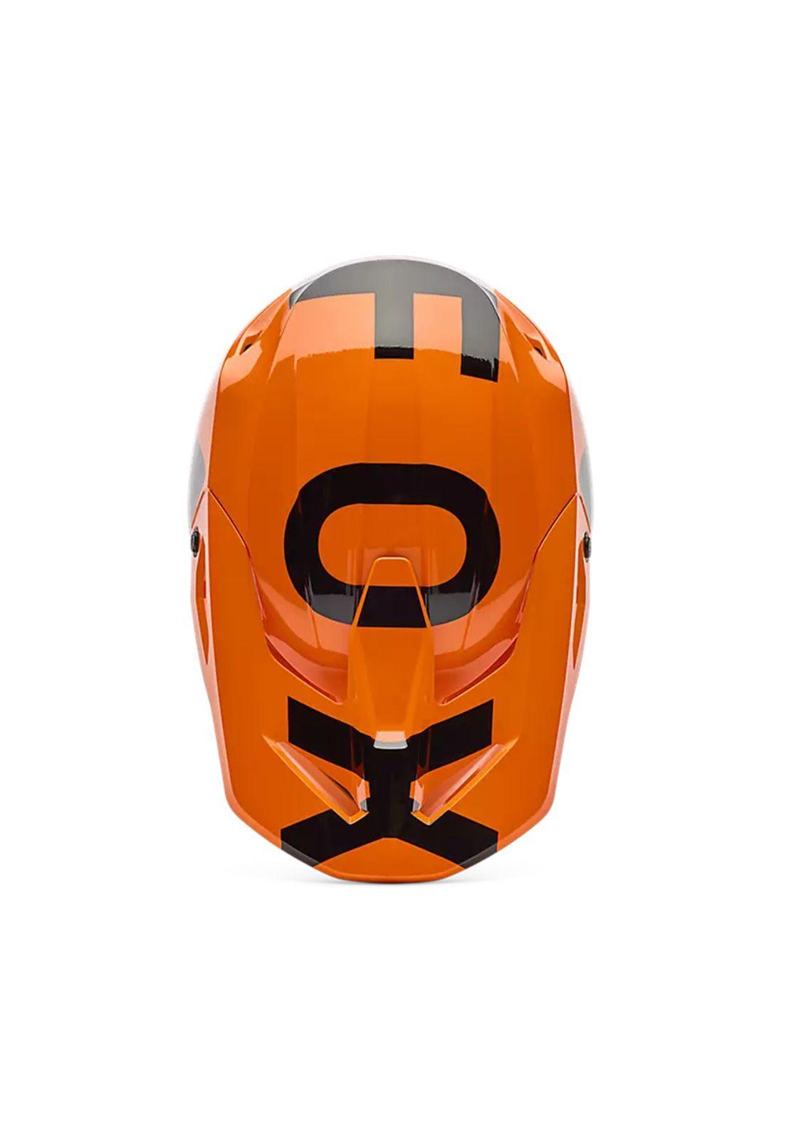 Casco Moto V1 Shield Naranjo Fox-3