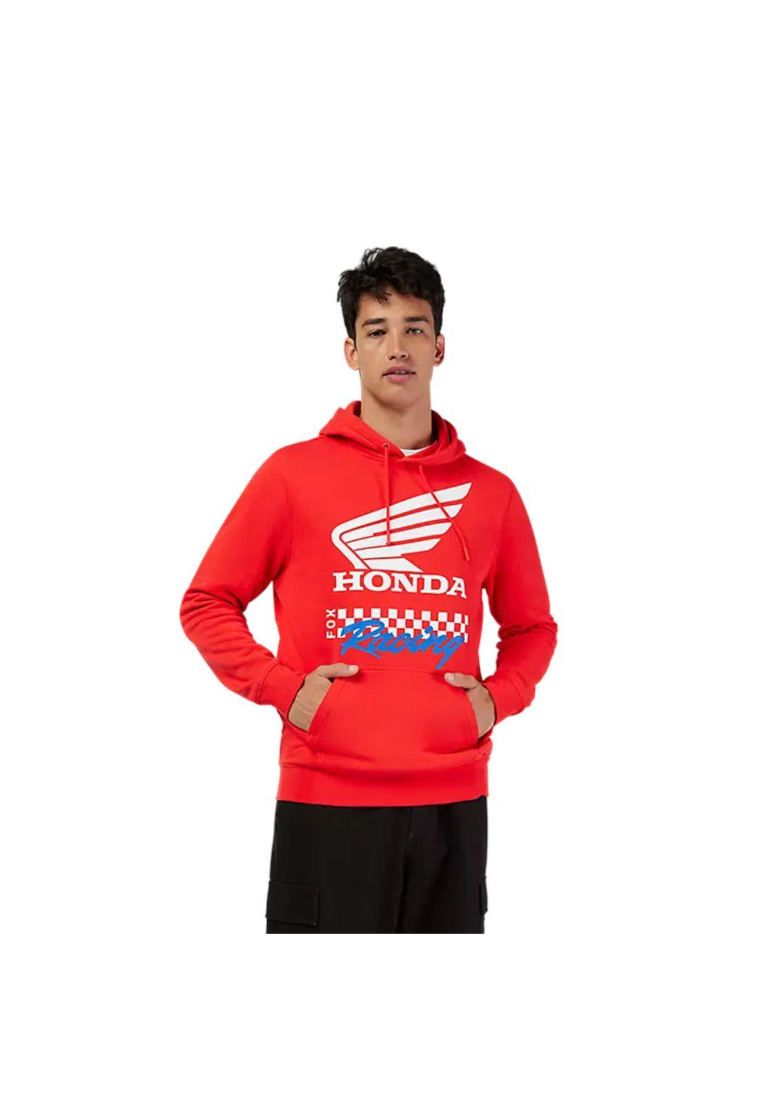 Poleron Lifestyle Honda Rojo Fox-0