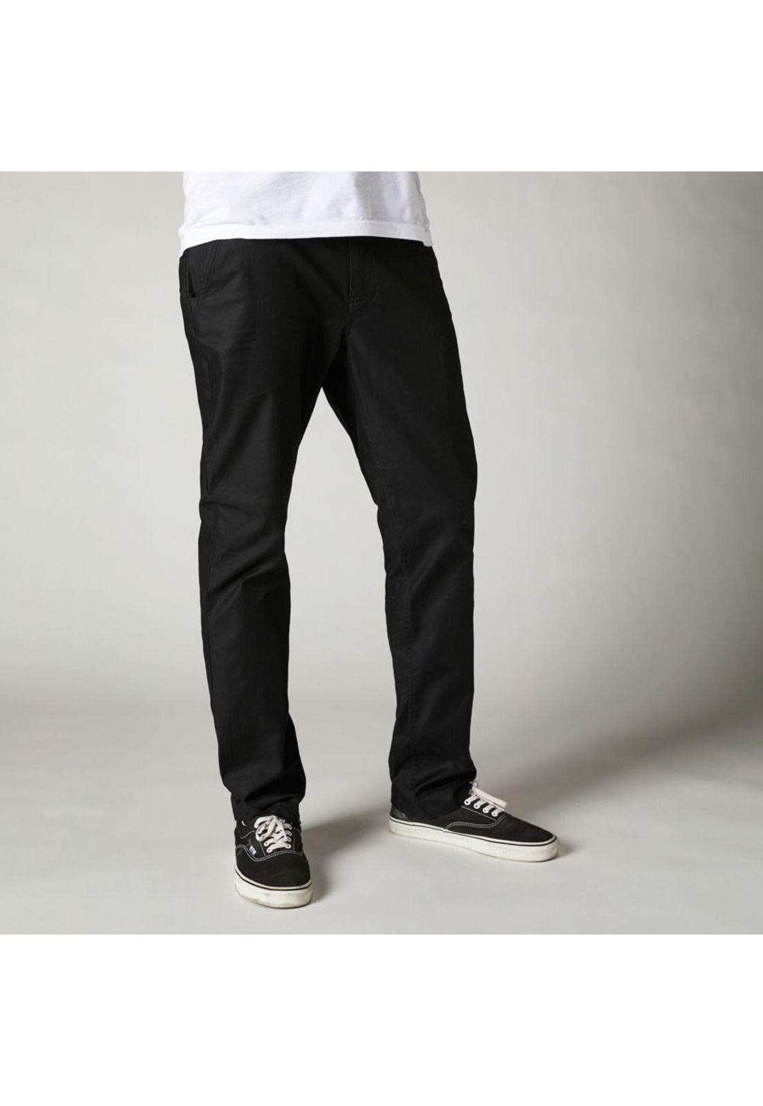 Pantalon Lifestyle Essex Stretch Negro Fox-0