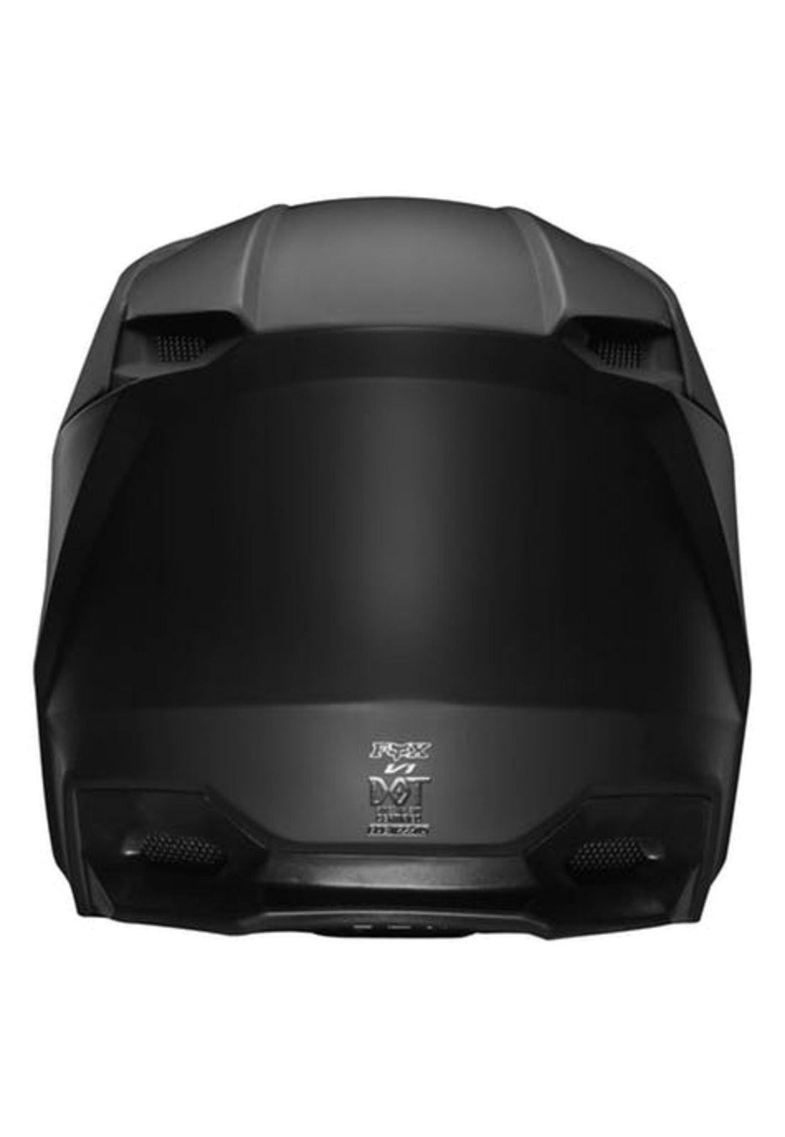 Casco Moto Niño V1 Negro Matte Fox-3