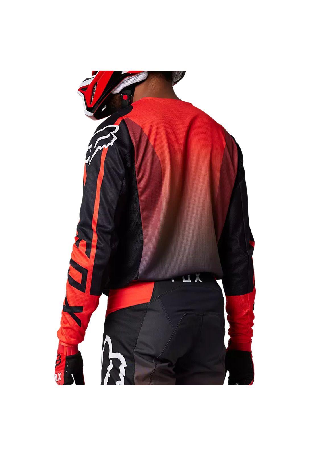 Polera Moto 180 Leed Rojo/Negro Fox-2