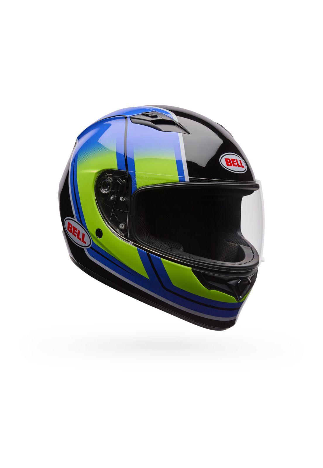 Casco Moto Calle Qualifier Grid Azul Bell-0