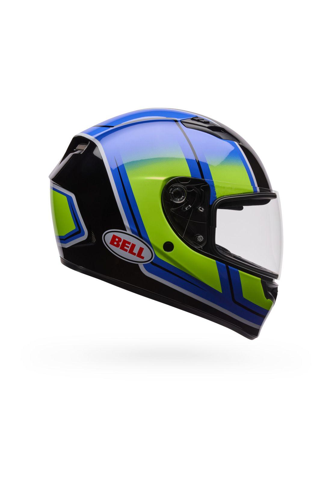 Casco Moto Calle Qualifier Grid Azul Bell-1