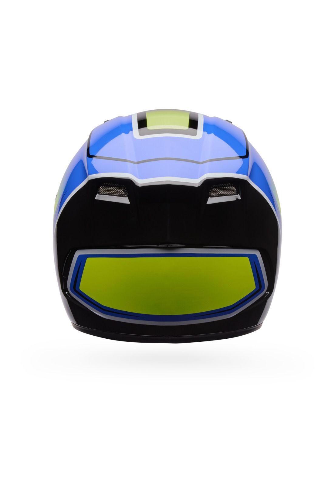Casco Moto Calle Qualifier Grid Azul Bell-3