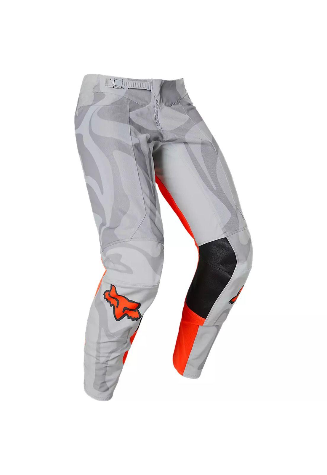 Pantalon Moto Airline Exo Gris/Naranjo Fox-0