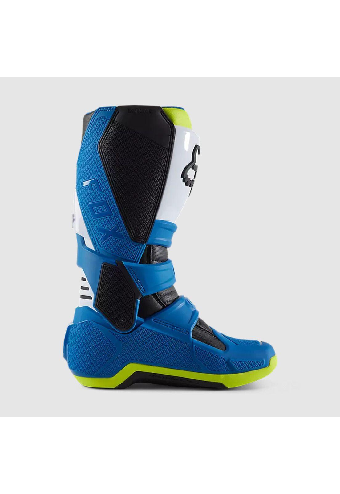 Botas Moto Motion Azul/Amarillo Fox-2