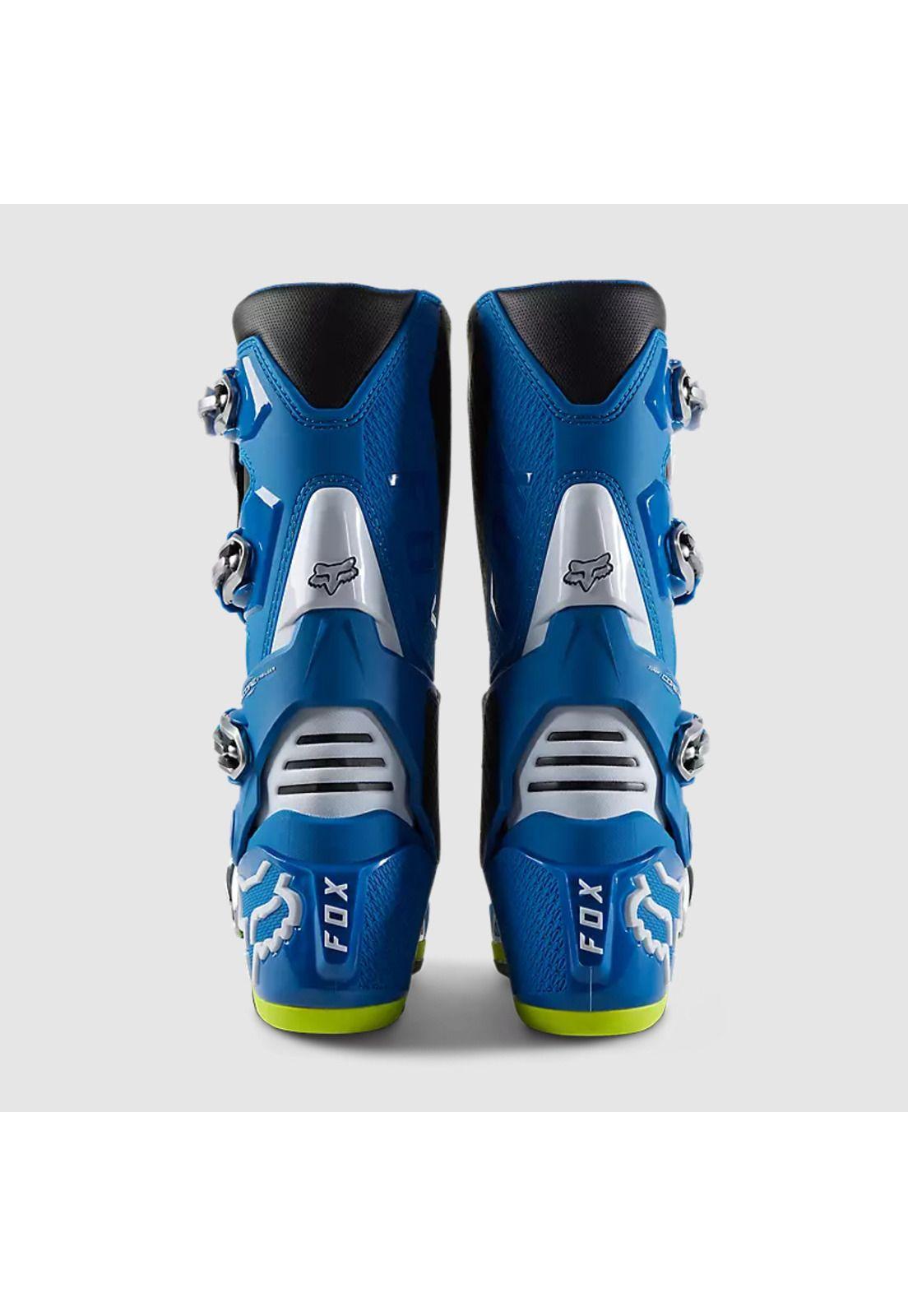 Botas Moto Motion Azul/Amarillo Fox-4