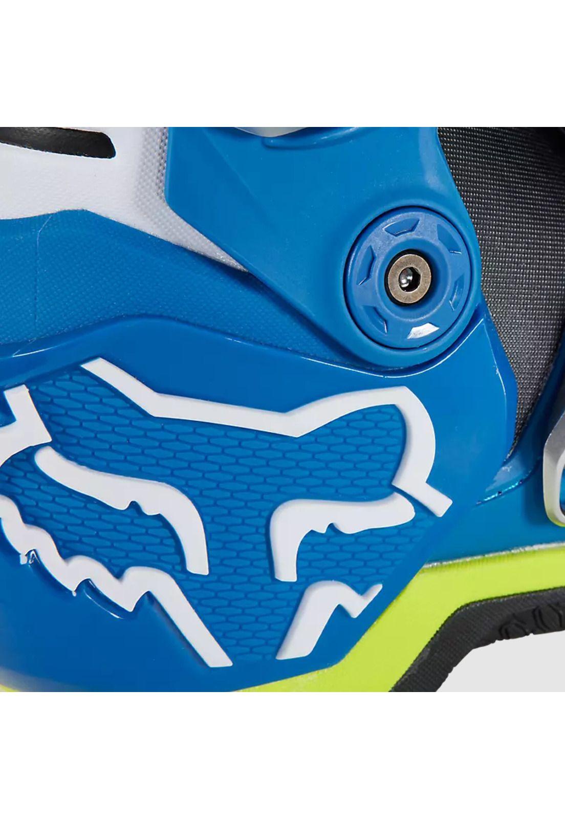 Botas Moto Motion Azul/Amarillo Fox-6
