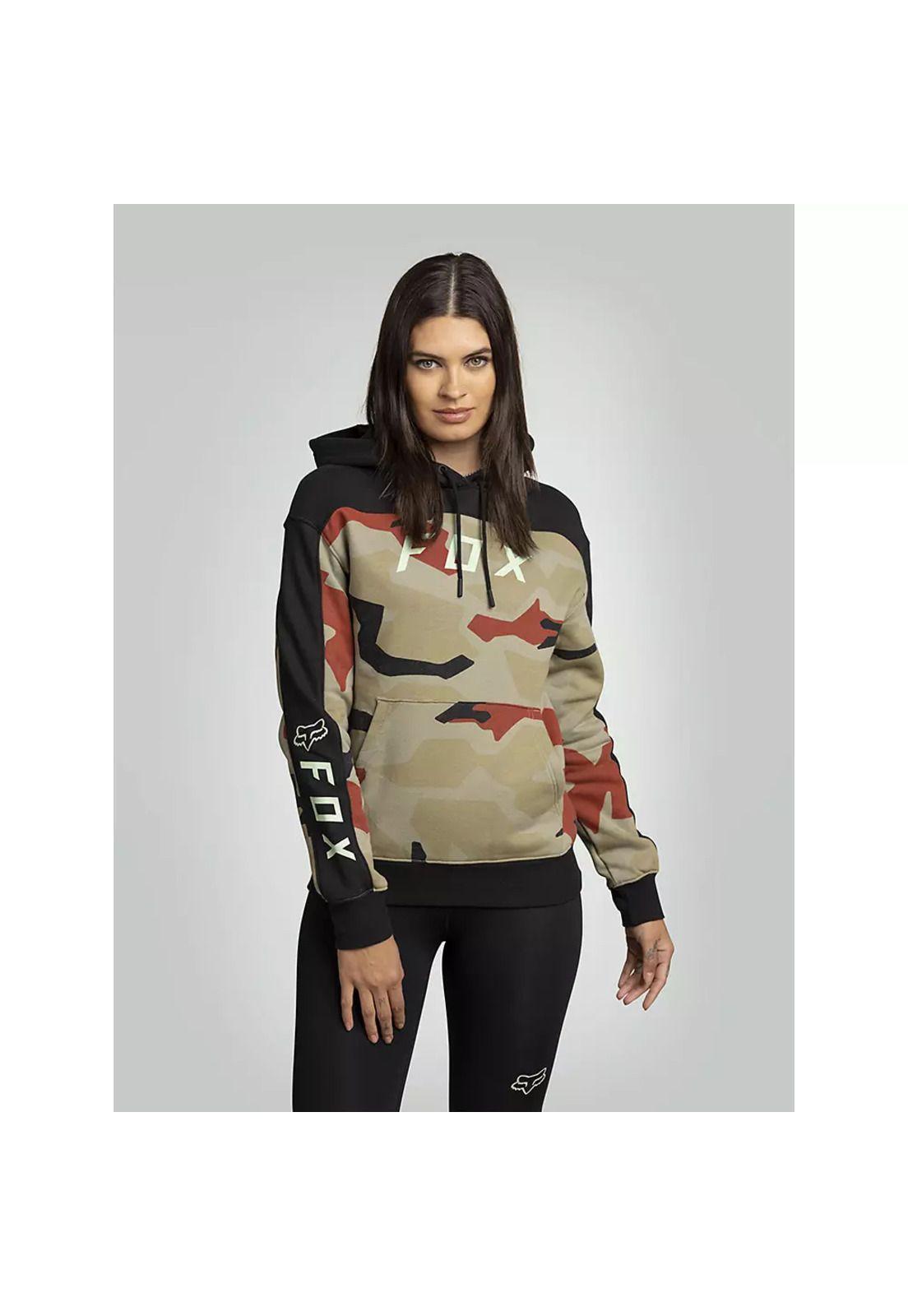 Poleron Lifestyle Mujer BNKR Camo Verde Fox-0