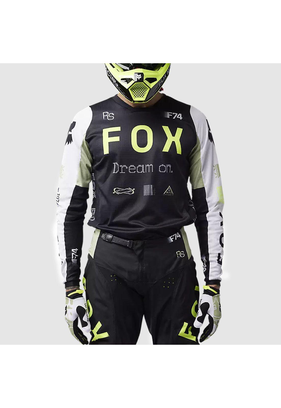 Polera Moto 180 Race Spec Verde/Negro Fox-2