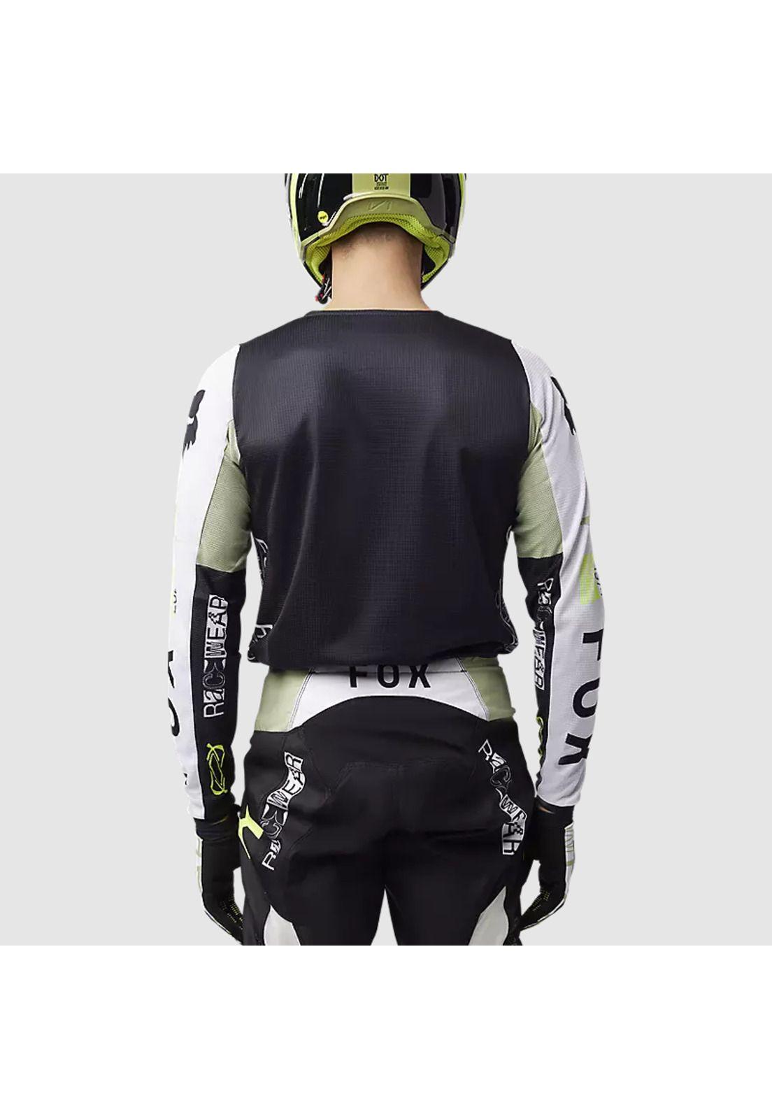 Polera Moto 180 Race Spec Verde/Negro Fox-3