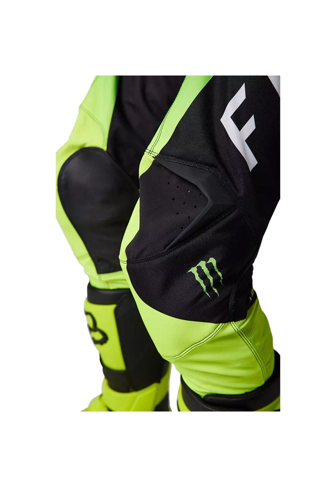 Pantalon Moto 180 Monster Negro/Verde Fox-4