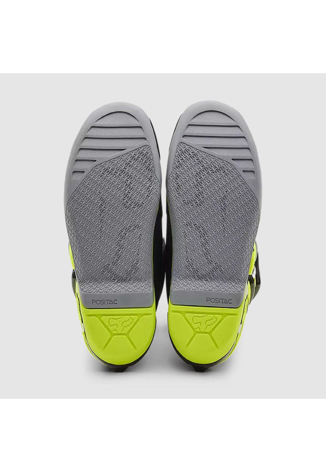 Botas Moto Comp Gris/Amarillo Fox-4