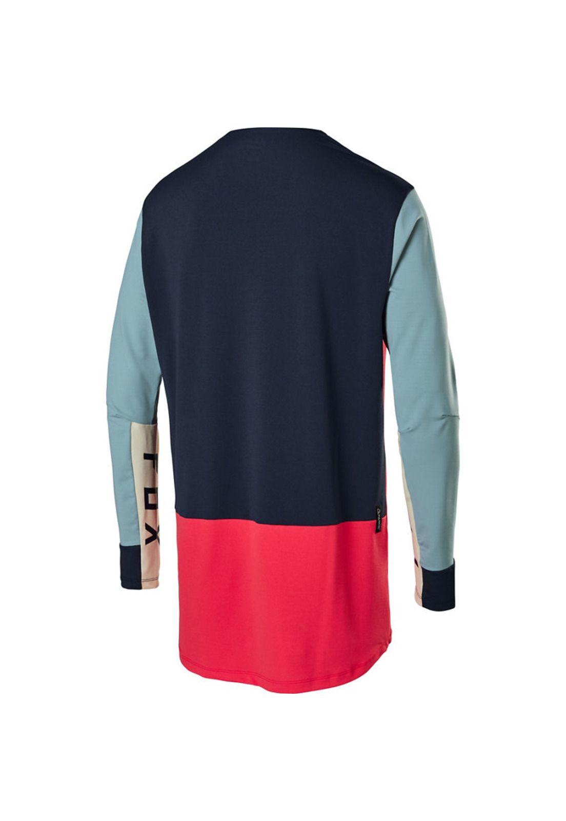 Polera Bicicleta Defend Ls Delta Rojo Fox-2