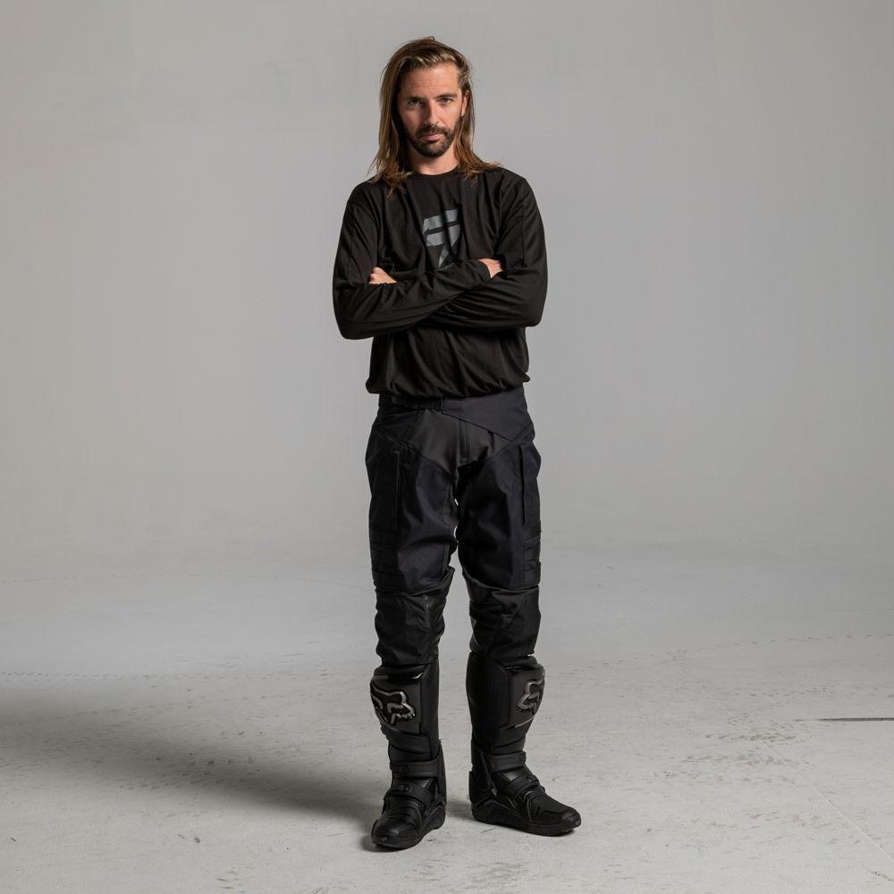 Pantalon Moto White Dead Eye Negro 2020 Shift-3