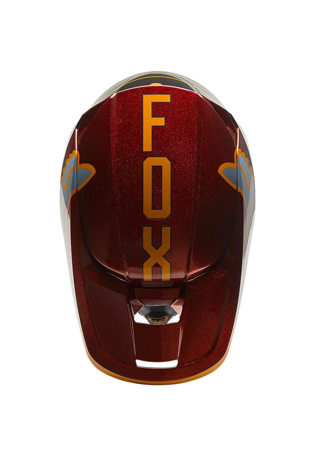 Casco Moto Niño V1 CNTRO Naranjo Fox-2