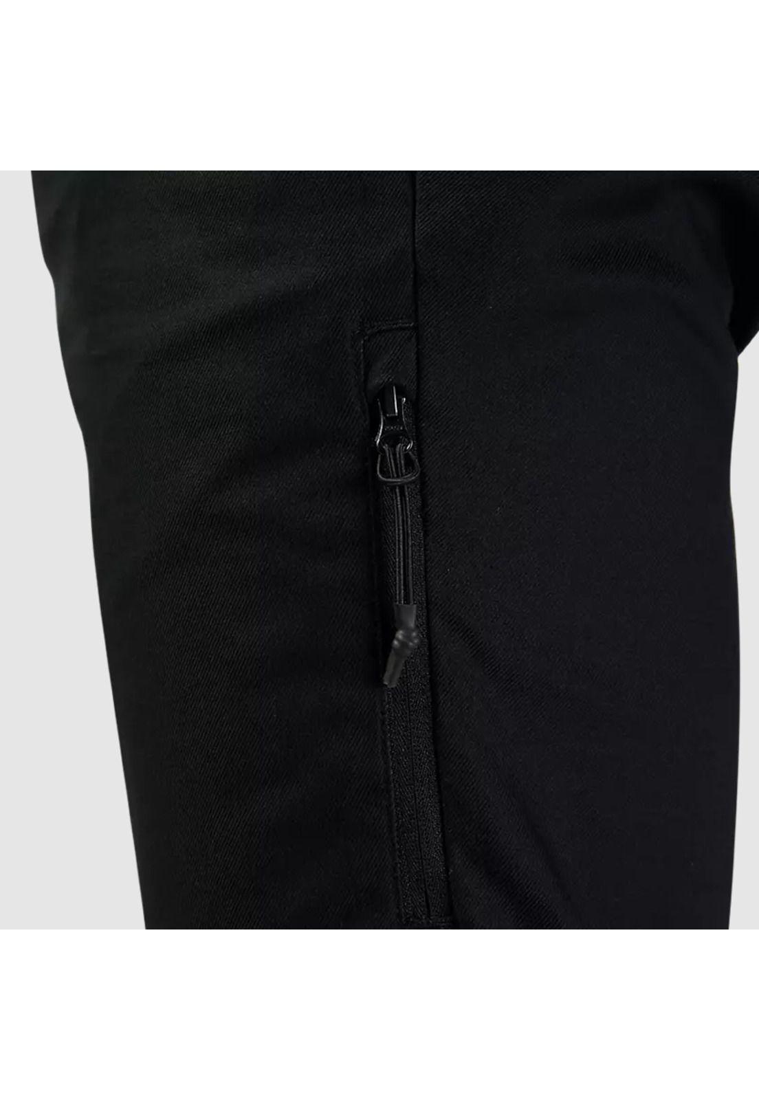 Pantalon Lifestyle Essex Slim Elástico Negro Fox-6