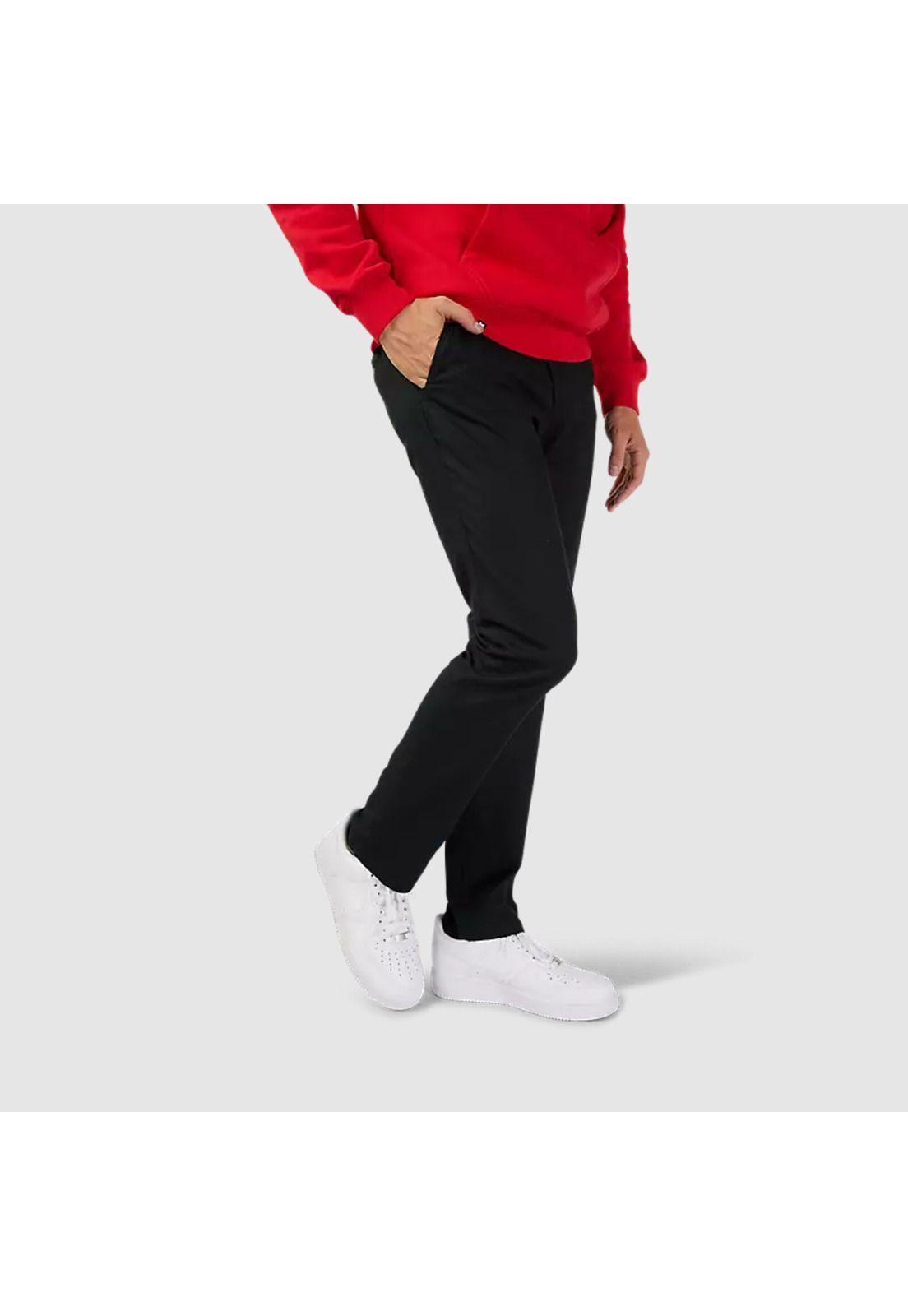 Pantalon Lifestyle Essex Slim Elástico Negro Fox-1