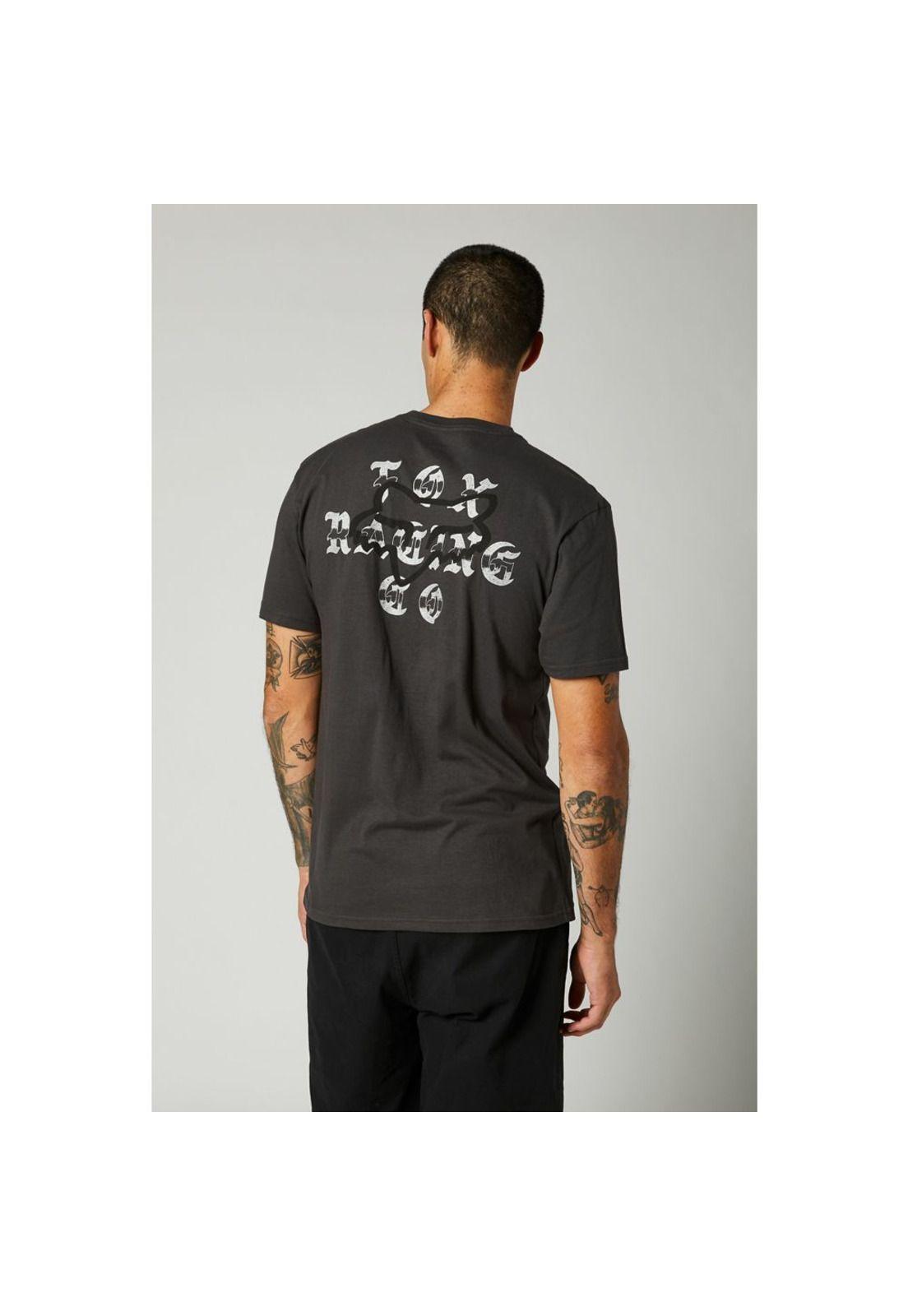 Polera Lifestyle Top Coat SS Premium Pocket Tee Negro Fox-1